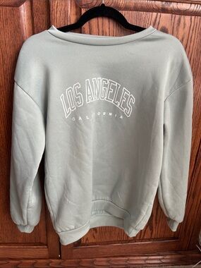 Los Angeles Graphic Sweatshirt in Sage Green